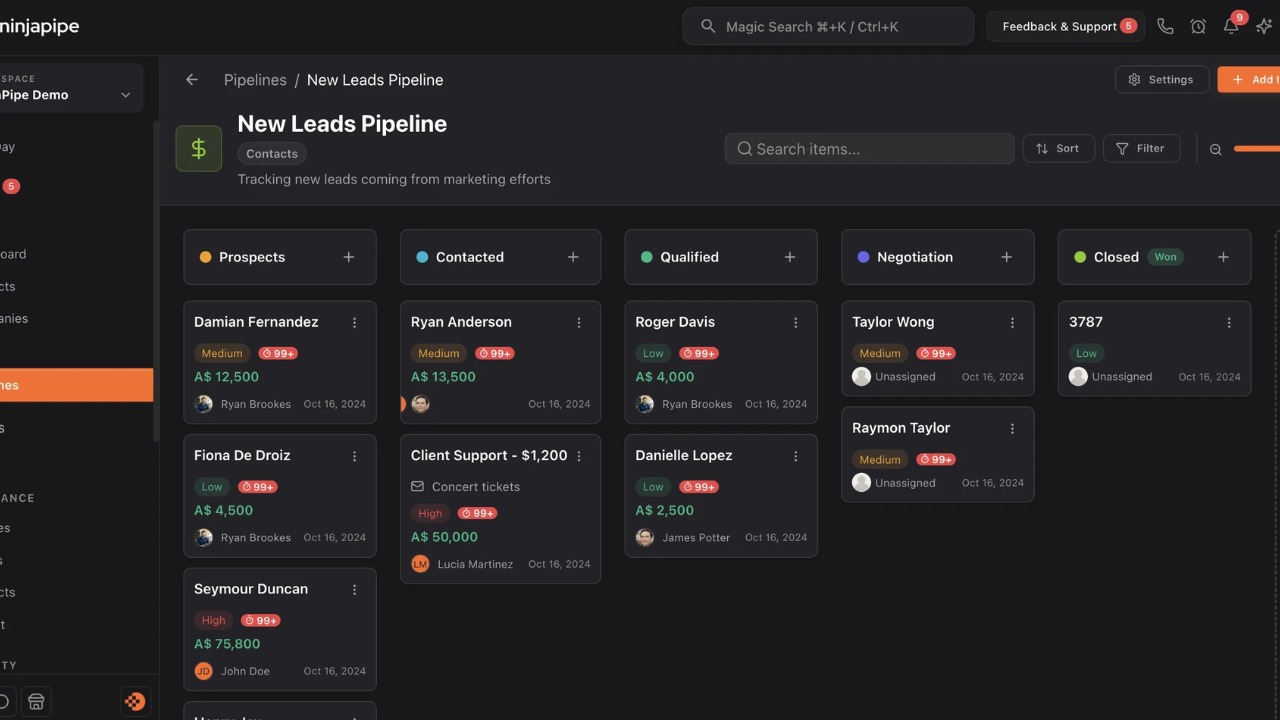 NinjaPipe App Preview